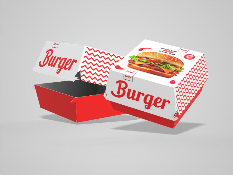 Pearl Burger Box with Printing